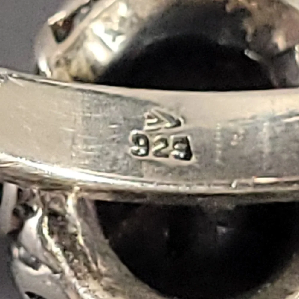 Silpada Sterling Silver Smoky Quartz Ring Womens Size 8.75 Scroll Bezel Jewelry